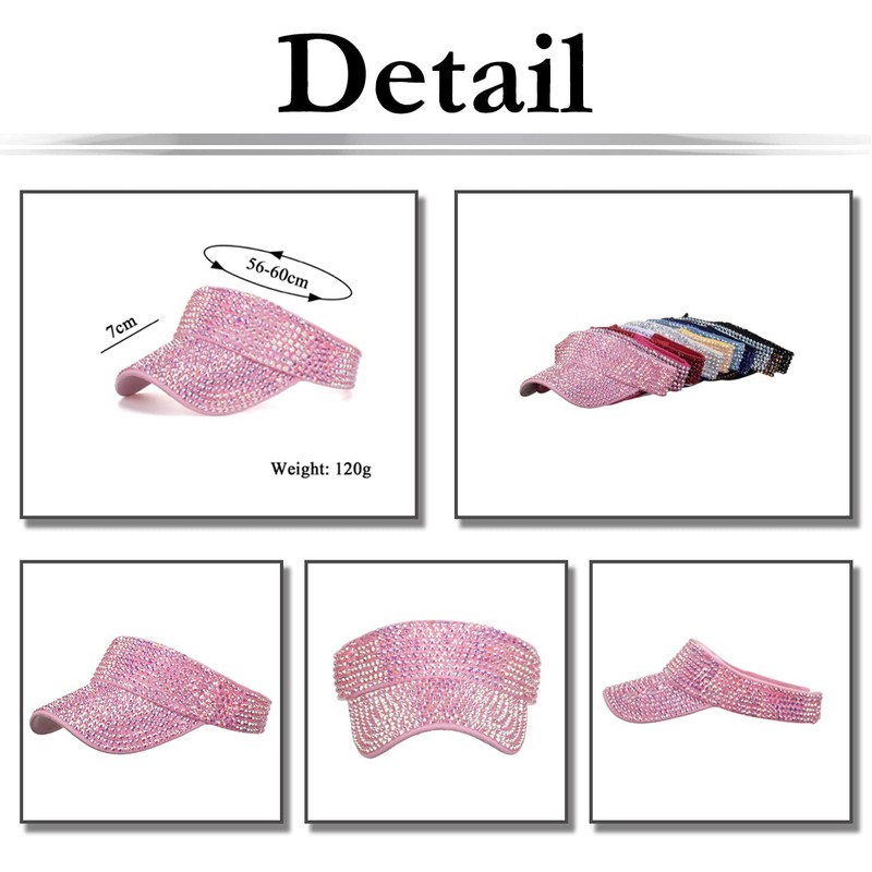 White Fang CA666 Visor, Cap, Star Pattern, Hat, Sports, Running,