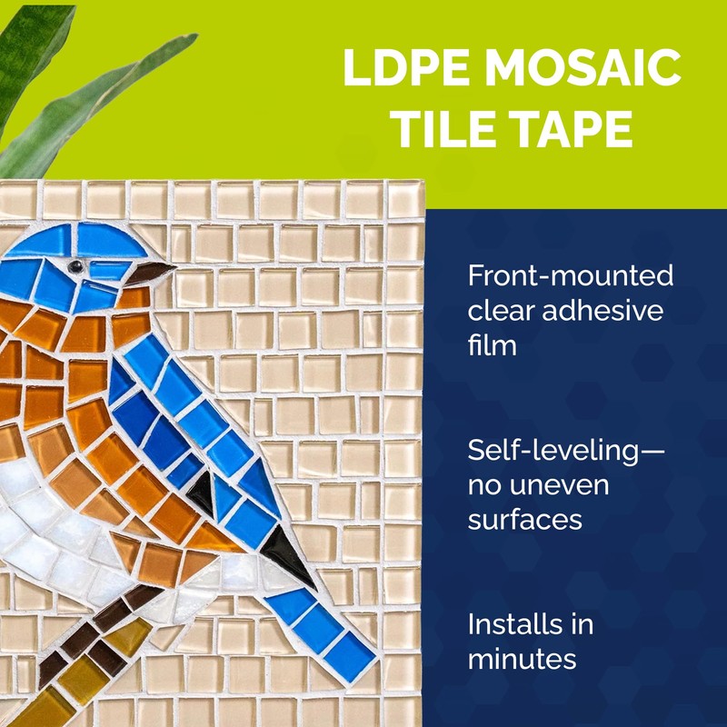 Alanson Products Mosaic Tile Tape - Low-Density Polyethylene Film (LDPE)