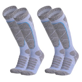 [Smart-Bear] W602 Snowboarding Ski Socks, Ski Socks, Graduated Compression Design, Cold Protection, Antibacterial, Odor Resistant, Sweat Absorbent, Quick Drying, Thermal, Thick, Winter Socks, For Winter Sports, Biking, Leisure, Climbing, Winter Socks, Wo