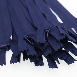 8 Inch Invisible Zipper, Close End Nylon Hidden Zipper for Handmade Garment, Bags, Home Textile, Tailor (30PCS, Navy Blue) YIGUANXIN