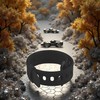 Black Rubber Utility Strap, Adjustable, Securing, Fastening, Bundling, Lashing, Short,