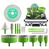 Diamond Hole Saw Kit, 16PCS Tile Hole Saw Kit 6/8/10/25/35/50/65/100+20mm