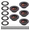 5Pcs 2 Way Stereo Speaker Box Terminal Cup Double Binding