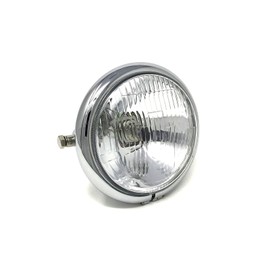 Alchemy Parts Frontscheinwerfer Motorrad chrom 6 Zoll für Vintage Retro Projekt