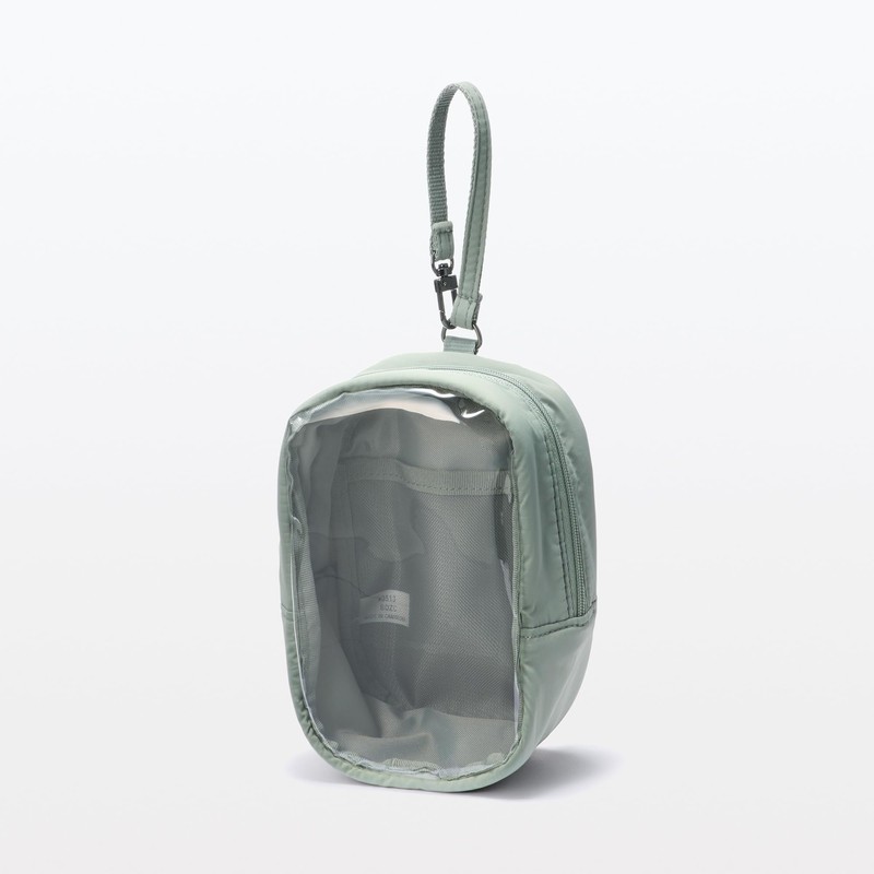 Muji NDG51A4S Hanging Collection Pouch, Moss Green, Approx. Width 4.3