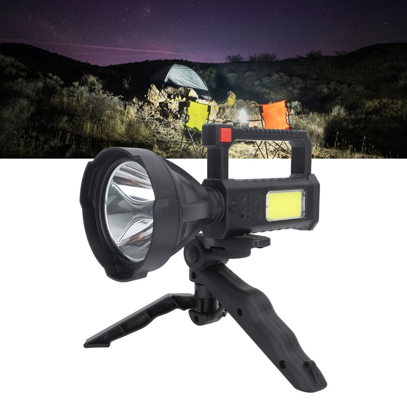 Handheld Spotlight Strong Light Waterproof Rechargeable Spotlight Flashlight LED Searchlight