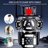 Triple Lens Security Camera 8MP 4K Full Color Night Vision