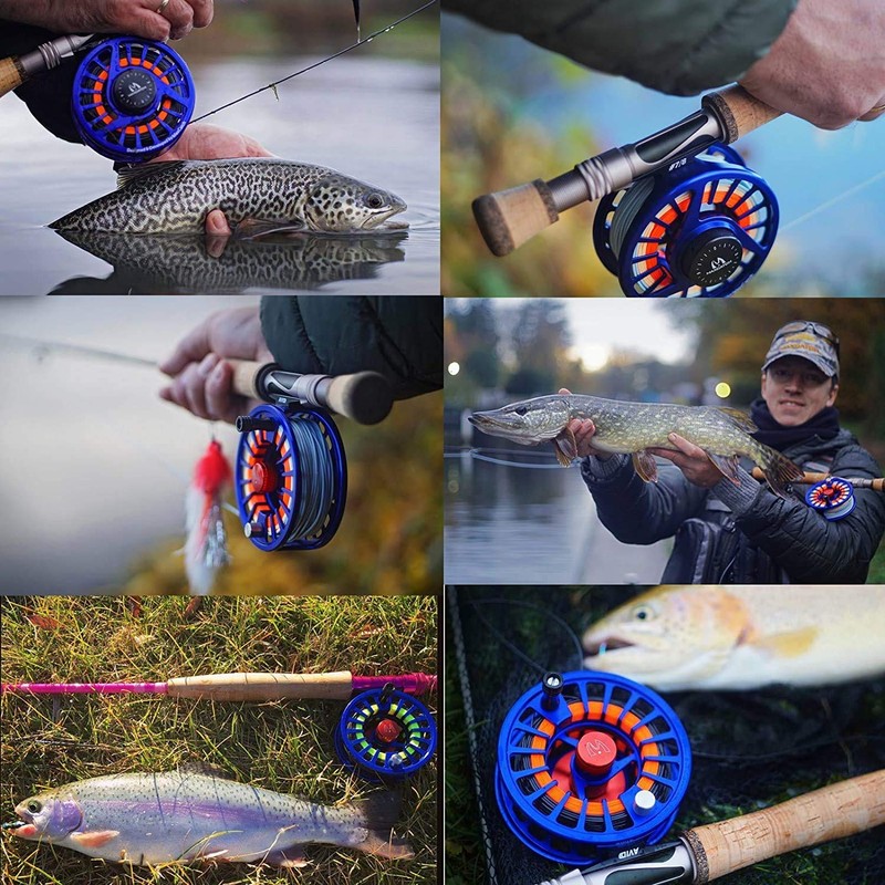 Maxcatch Avid Fly Reel with CNC-machined Aluminum Alloy Body 1/3,3/4,