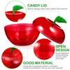 Cabilock 12pcs Christmas Candy Boxes Christmas Apple Container Filled Plastic