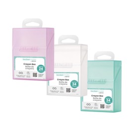 Su caja de almacenamiento académica de crayón. No más suministros perdidos o rotos. Colores surtidos (sin elección de color) 2 cajas