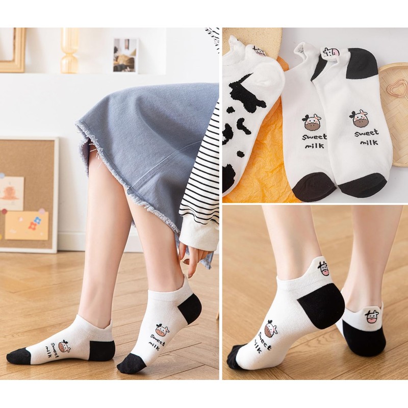 Initlove Ankle Socks for Womens 5 Pairs Low Cut Socks