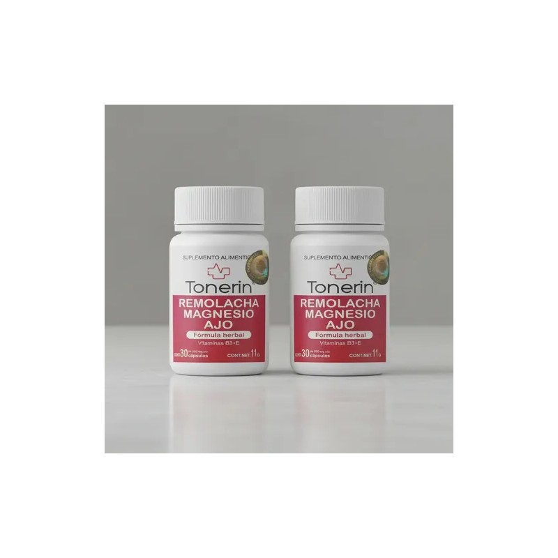 2 Pack -suplemento Con Complejo Apoyo Cardiovascular Tonerin