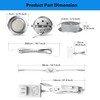 Under Cabinet Lighting Dimmable LED Puck Lights,Recessed Mount,12V Low Volt,60mm