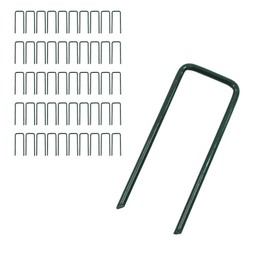 DAIM Artificial Turf Anchor Pins Short 50 pieces Length 8 cm Special processing makes them less likely to bend Easy-to-insert sword tip type