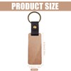 VEGOATY Pack of 30 Wooden Key Fob Blanks Wooden Keychain