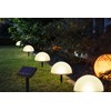 5 Solar Ground Lights in Hemisphere Shape, Modern Solar Lights