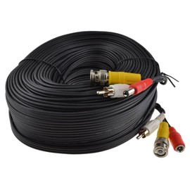 kenable CCTV Lead BNC Video RCA Phono Audio and 2.1mm DC Power Cable 40m [40 metres]