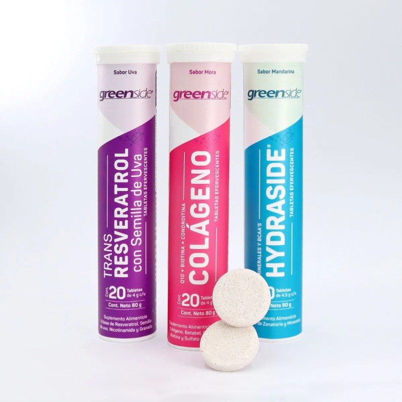 Greenside Resveratrol Con Semilla De Uva 20 Tabletas Uva