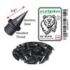 ecoSpikes 3/8 inch (9 mm) Black Steel Track and Cross