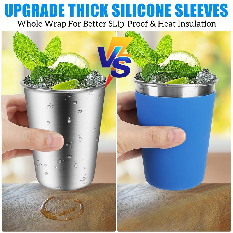 ShineMe 5Pack Kids Cups with Straws and Lids Spill Proof,