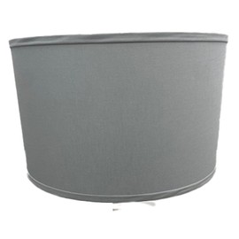 FenchelShades.com 16" Top Diameter x 16" Bottom Diameter 10" Height Black (Spider) Attachment Lampshade USA Made (Linen Overcast)