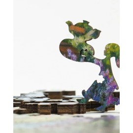 DAVICI Wooden Puzzle | D6 - House Lilac | 160 Pieces | Entertainment for Adults and Children | Psychic Challenge | Unique Shapes | Incredible Designs | Lace Decoration | Gift |