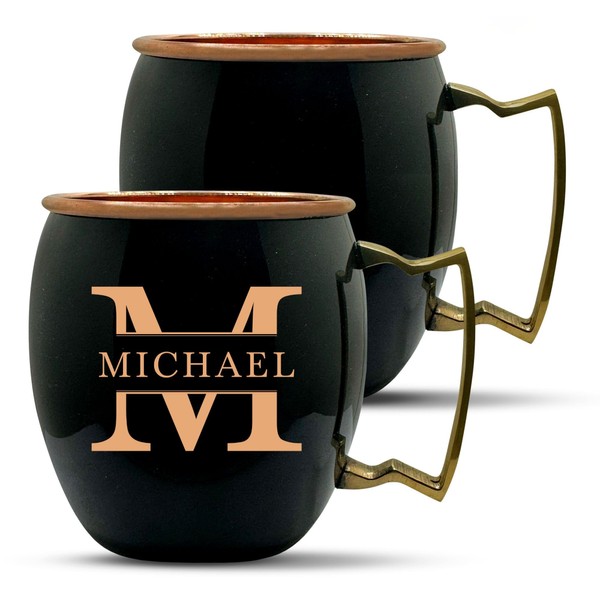 Personalized Custom Copper Moscow Mule with Smooth Painted Finish -