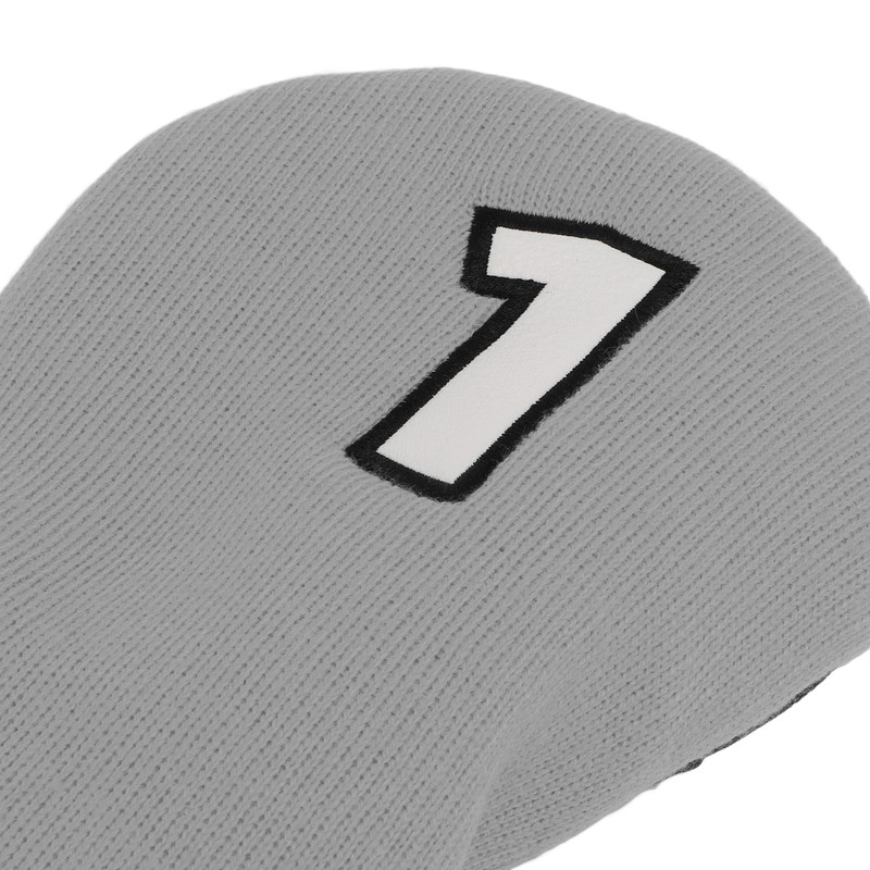 Golf Club Cover Mixed Fabric Head Protector Knitted Polyester Waterproof