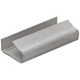 Nifty Products SMS2 Metal Seal, 1/2" Width, Silver, For Polypropylene Strapping (Case of 1000)