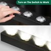 2 Pack Solar Sign Light Dusk to Dawn, 8 LED