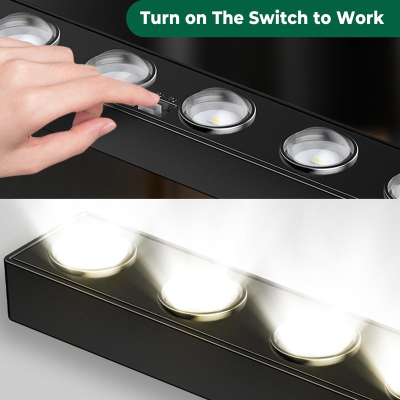 2 Pack Solar Sign Light Dusk to Dawn, 8 LED