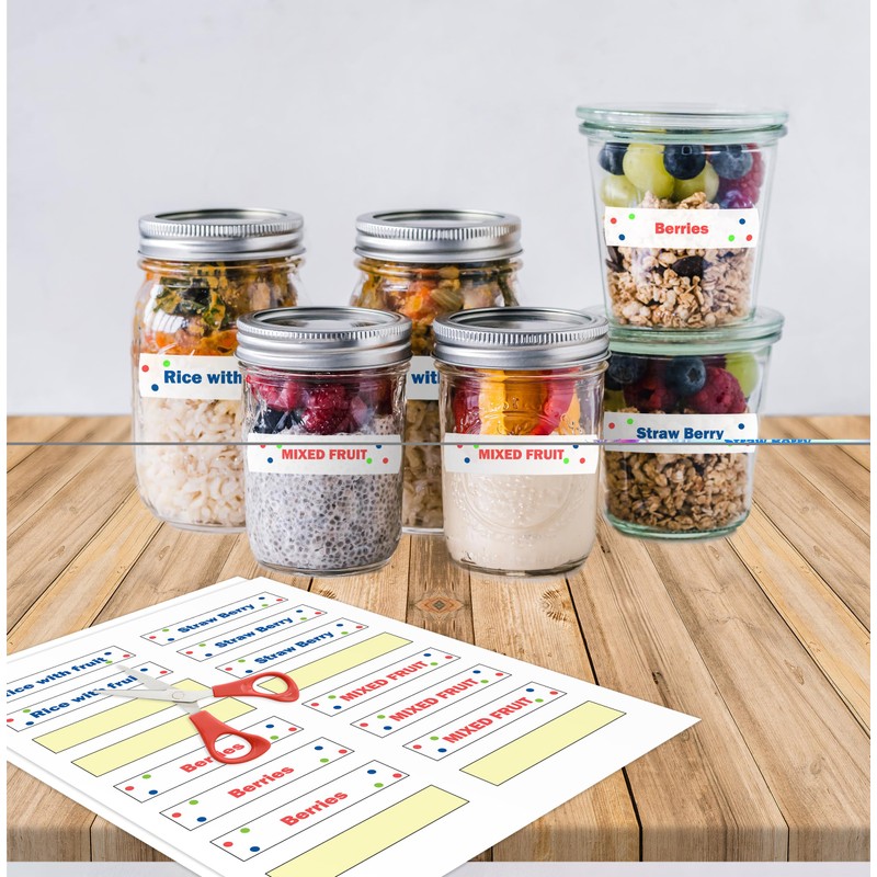 Creavvee 4 Label per Sheet, 20 A4 Sheets, Printable White