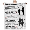 Daughter Gifts from Mom, 50x60 Inch Blanket Gifts for Daughter