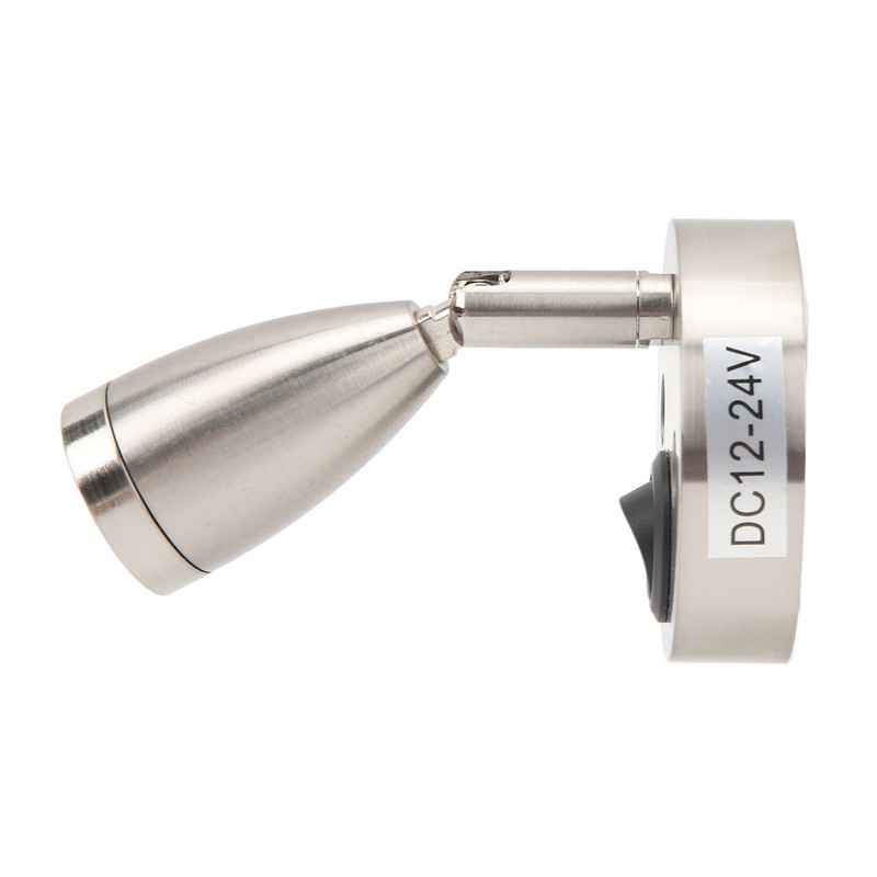RV 12V to 24 V Reading Light Polished LED Berth