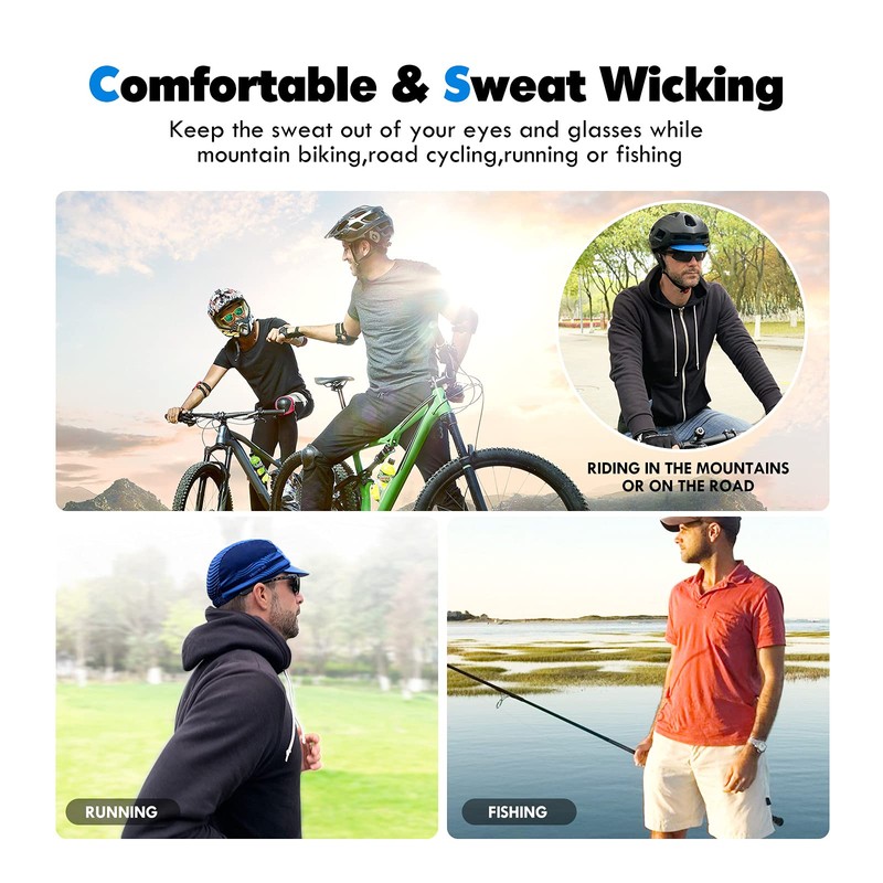 Hikenture Gorra de ciclismo para hombres y mujeres, sombrero de