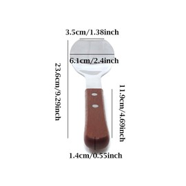 Honbay 1PCS Stainless Steel Ice Cream Scoop Spade Spoon Scooper with Wood Handle for Kitchen