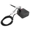 Dual Action Airbrush Kit Black Pump Spray Air Brush Gun