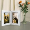Frametory, 4x6 Double Picture Frame Hinged 2 Photos Frame Collage,