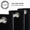 Cortina Blackout Para Ventana 107x160cm 2pzs Habitacion Sala