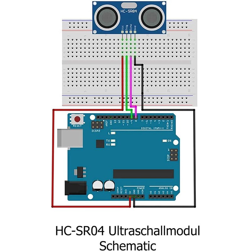 A-DIGISHUO 5PCS HC-SR04 Ultrasonic Module Ultrasonic Distance Measuring Module Distance