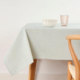 BELUM | Stain Resistant Tablecloth Size 100 x 140 cm - Extra Soft Touch Tablecloth - Tablecloth 100% Made in Spain Fabric 100% Organic Cotton - Plain Model Tablecloth