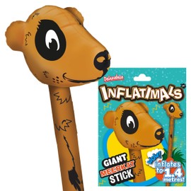 Inflatimals - Meerkat from Deluxebase. Giant Inflatable Cute Animal Blow Up Toy. Perfect inflatable party gifts or party decorations for kids