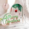 Acrylic35, Heart-Shaped Acrylic Plaque, Merry Christmas Family Decoration, for Good