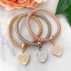 SILANER Crystal Charms Multilayer Bracelets - 3PCS Gold/Silver/Rose Gold Corn