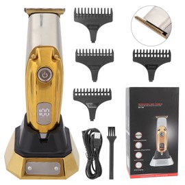 Electric Hair Trimmer LCD Professional Hair Clipper Cutting Grooming Kits for MenGold