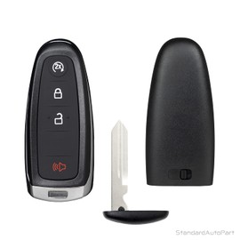 StandardAutoPart Smart Keyless Entry Fob Compatible with Ford Edge Explorer Flex Taurus Focus Expedition Escape M3N5WY8610 M3N5WY8609 164-R8091 8091 R8091 (4 Button Shell Case)