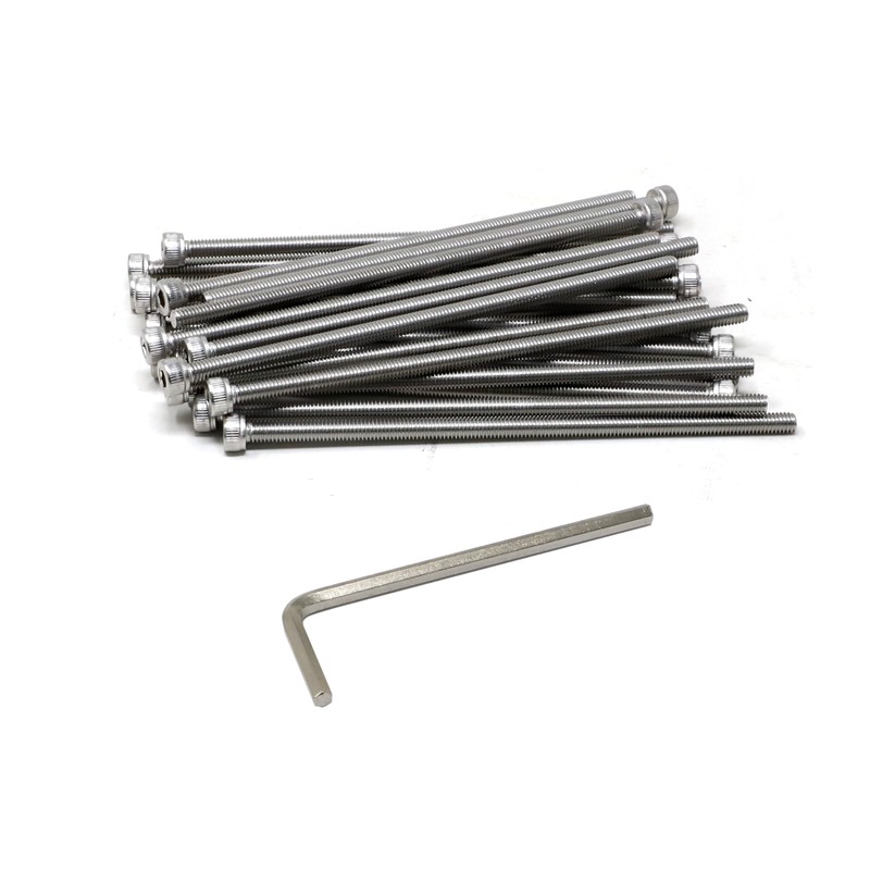 iexcell 25 Pcs M4 x 100mm Thread Pitch 0.7 mm