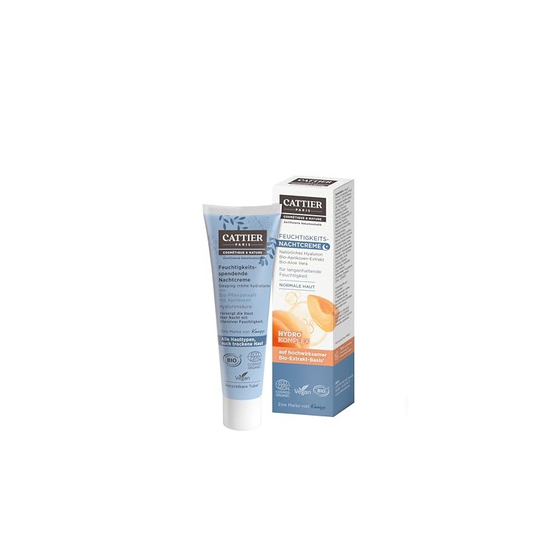 CATTIER Paris Moisturising Night Cream - Certified Natural Cosmetics -