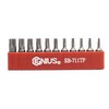 Genius Tools SB-711TP 11 Piece Star Screwdriver Bit Set