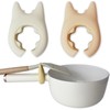 Spoon Rest for Cooking - 2pcs Wok Spatula Holder Silicone